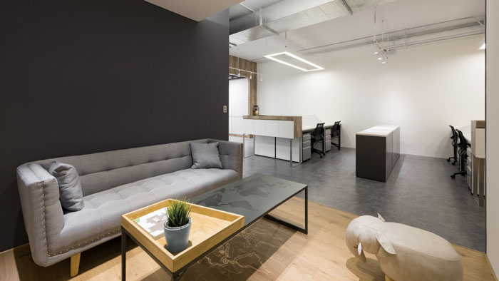 科技公司辦公室洽談區(qū)裝修設計效果圖