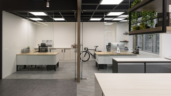 科技公司總經(jīng)理辦公室裝修設計效果圖