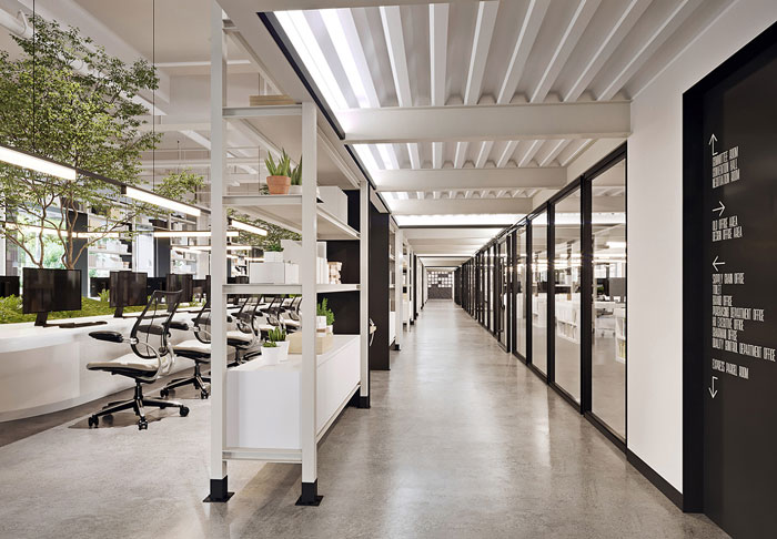 家居公司辦公室進(jìn)門(mén)區(qū)裝修設(shè)計(jì)效果圖