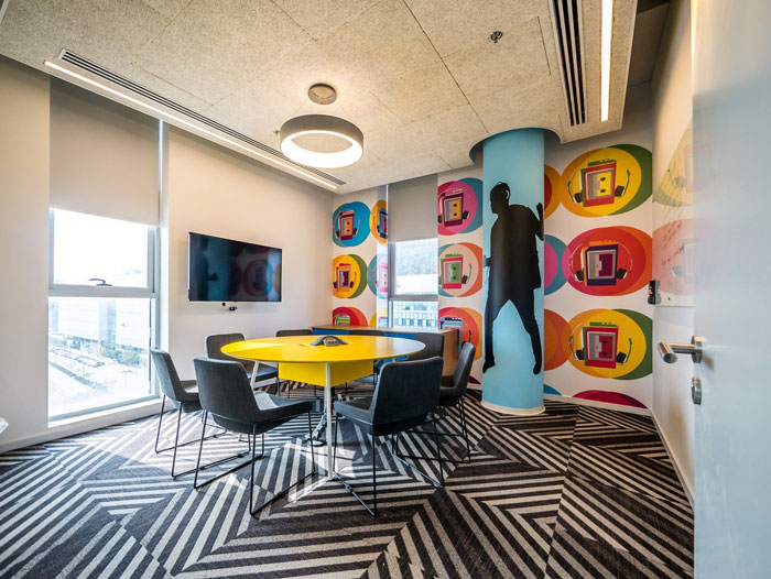 軟件開發(fā)公司辦公室交流區(qū)裝修設(shè)計實景圖