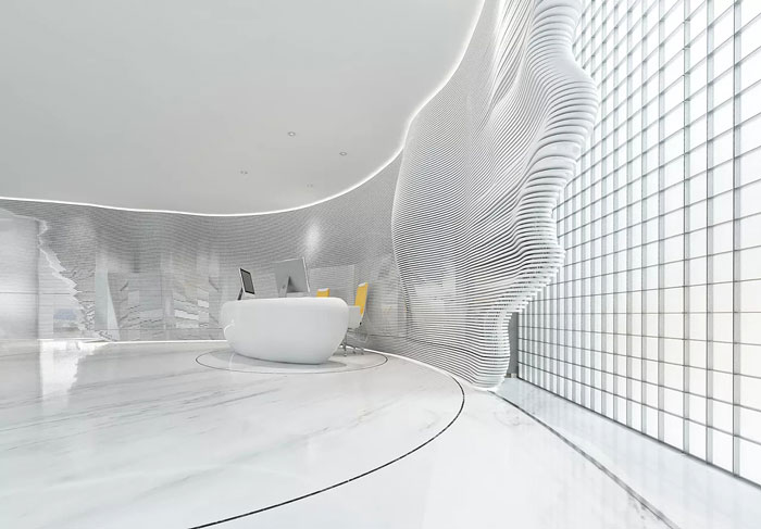 集團(tuán)辦公室前臺(tái)裝修設(shè)計(jì)效果圖