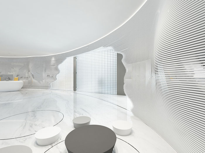 集團(tuán)辦公室前臺(tái)接待裝修設(shè)計(jì)效果圖