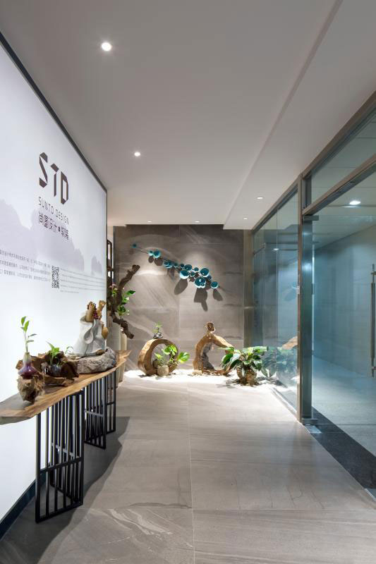 杭州300平方辦公室過(guò)道裝修設(shè)計(jì)效果圖