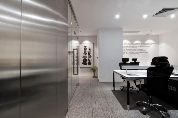 杭州彭埠辦公室辦公區(qū)裝修設計效果圖