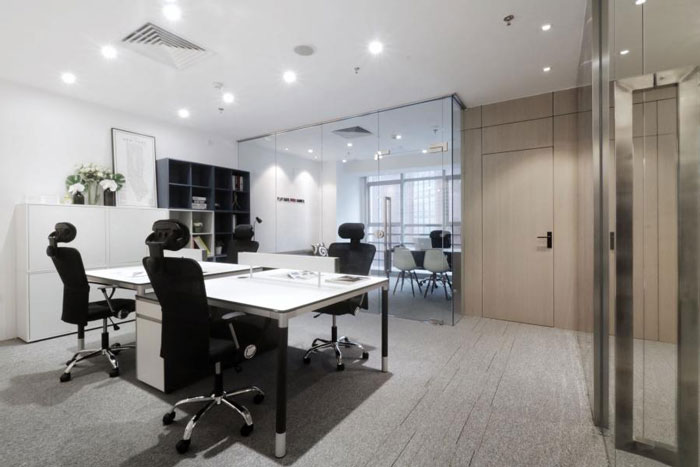 杭州彭埠辦公室辦公區(qū)裝修設計效果圖