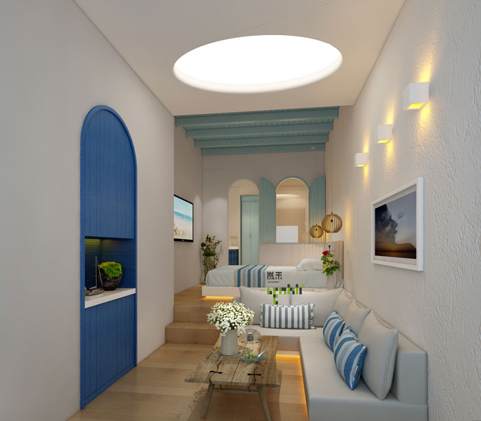 愛情酒店地中?？头垦b修設(shè)計效果圖