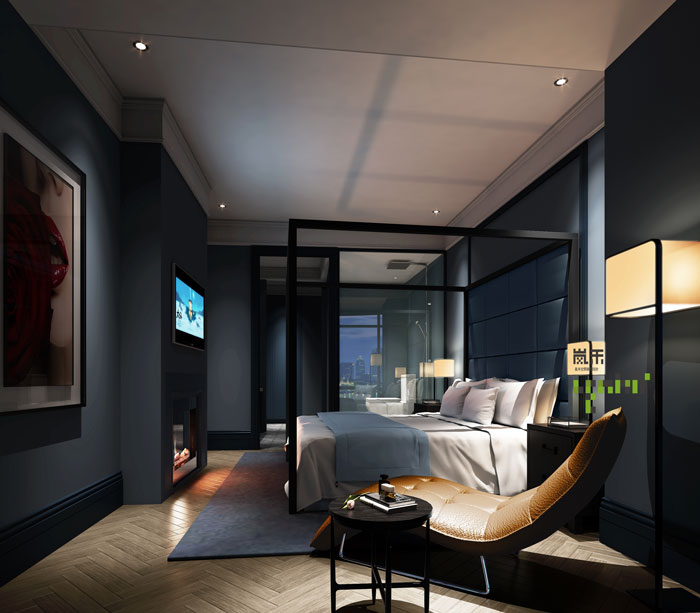 愛情酒店冷酷客房裝修設(shè)計效果圖