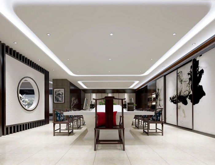 杭州余杭辦公室會議區(qū)裝修設(shè)計(jì)效果圖