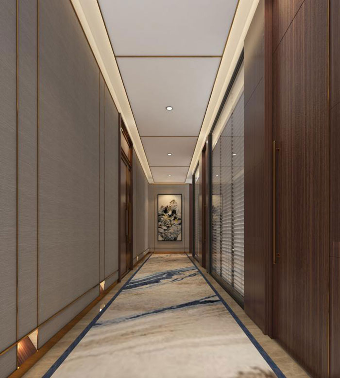 杭州老余杭辦公室過道裝修設(shè)計方案