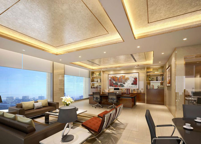 杭州富陽董事長(zhǎng)辦公室裝修設(shè)計(jì)效果圖