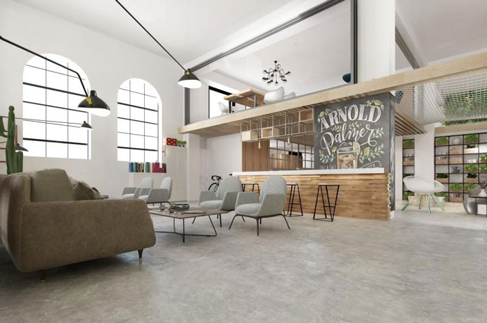 杭州桐廬辦公室休息區(qū)裝修設計效果圖