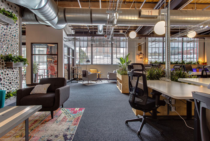 策劃公司辦公室辦公區(qū)裝修設計效果圖