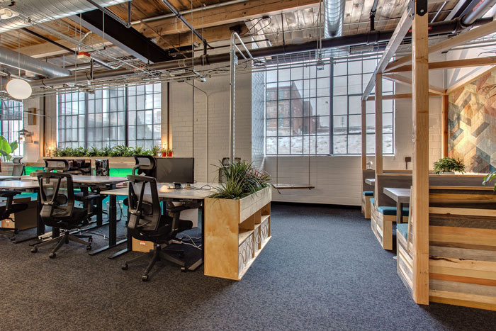 策劃公司辦公室辦公區(qū)裝修設計效果圖