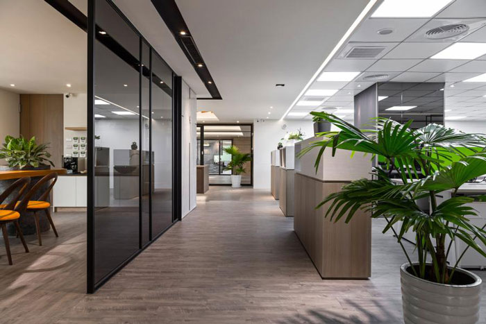 杭州富陽(yáng)辦公樓過(guò)道裝修設(shè)計(jì)效果圖