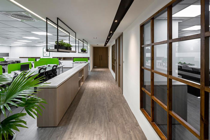 杭州富陽(yáng)辦公樓過(guò)道裝修設(shè)計(jì)效果圖