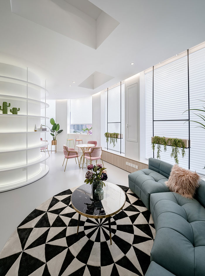 美容機(jī)構(gòu)辦公室裝修設(shè)計(jì)效果圖