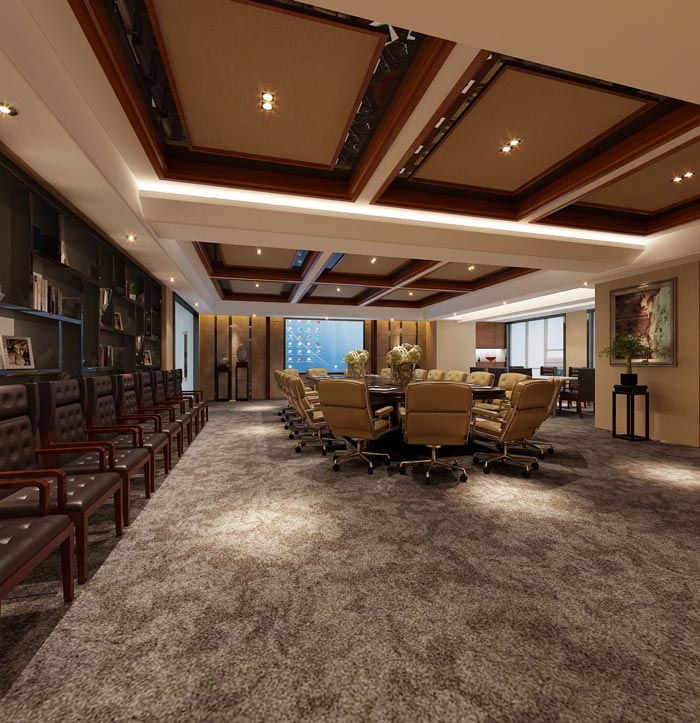 古典辦公室會議室裝修設(shè)計(jì)效果圖