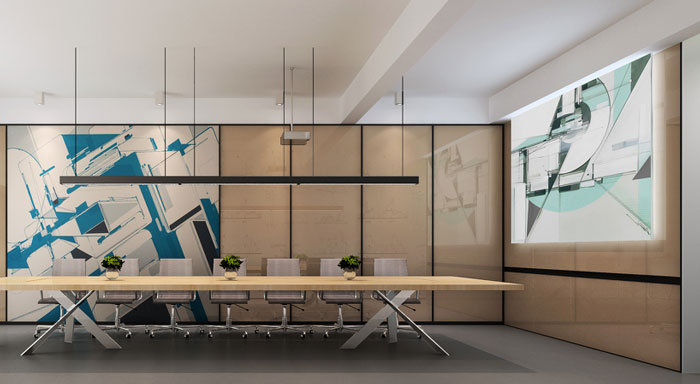 企業(yè)寫(xiě)字樓辦公室會(huì)議室裝修設(shè)計(jì)效果圖