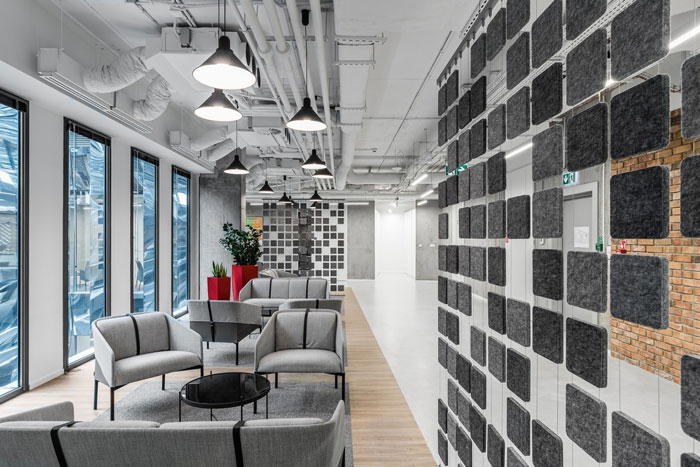 科技感辦公室接待區(qū)裝修設(shè)計效果圖