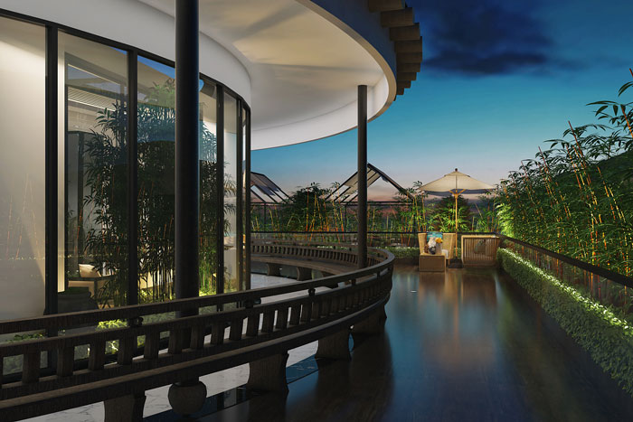 中式樓頂天臺裝修設(shè)計(jì)效果圖