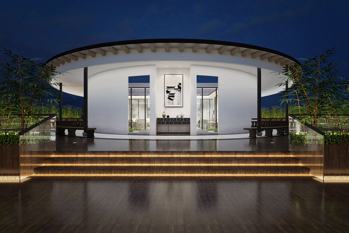 中式樓頂天臺裝修設(shè)計(jì)效果圖