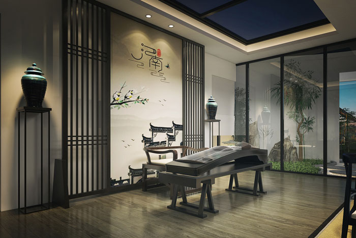 中式樓頂天臺裝修設(shè)計(jì)效果圖