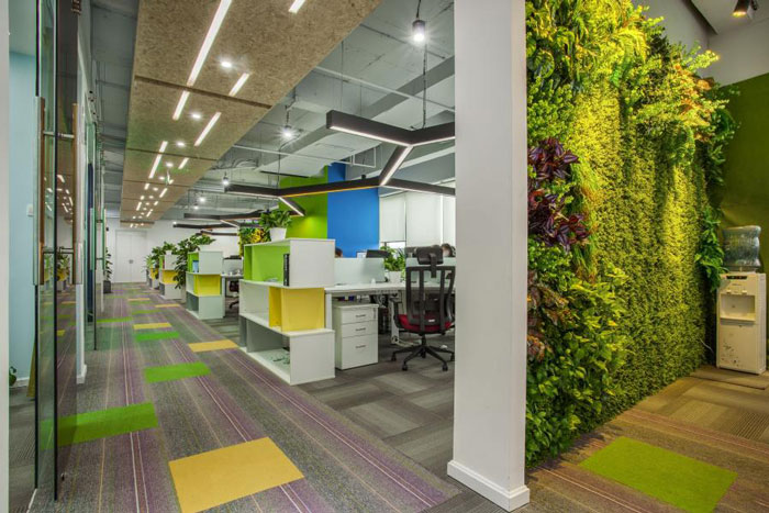 杭州閘弄口辦公室過道裝修設(shè)計(jì)效果圖