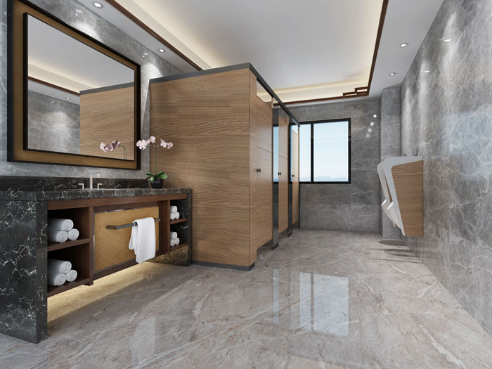 中式辦公會所衛(wèi)生間裝修設(shè)計效果圖