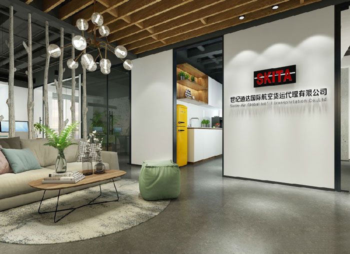 簡潔辦公室前臺裝修設(shè)計(jì)效果圖