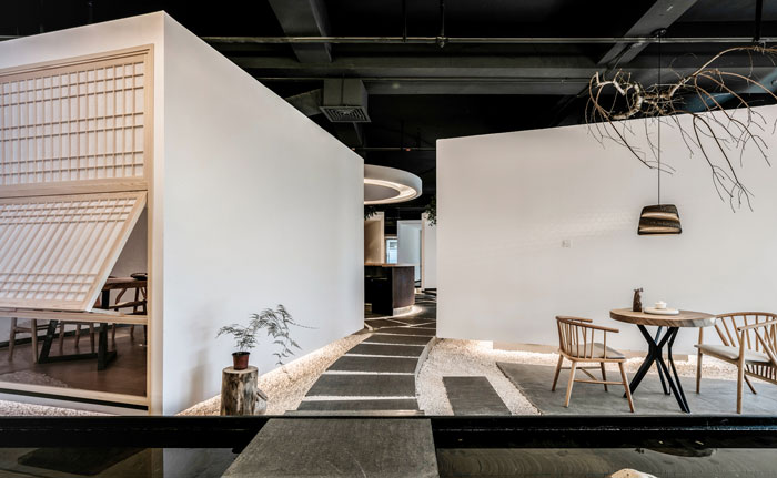 禪意辦公會所洽談區(qū)裝修效果圖