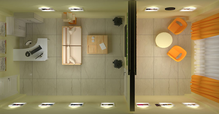 小學(xué)心理咨詢(xún)室裝修設(shè)計(jì)平面圖