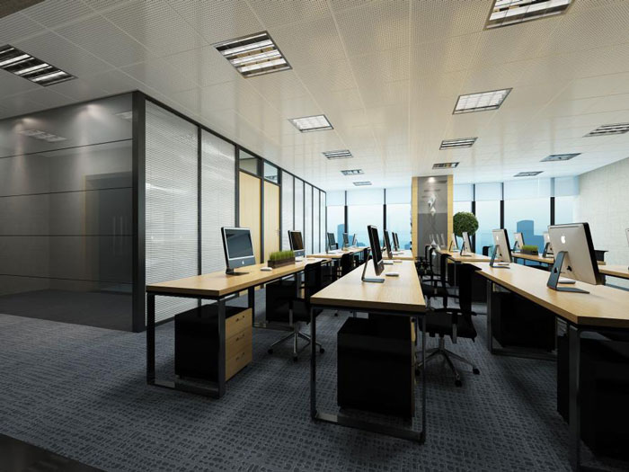 杭州桐廬辦公樓辦公區(qū)裝修設(shè)計效果圖