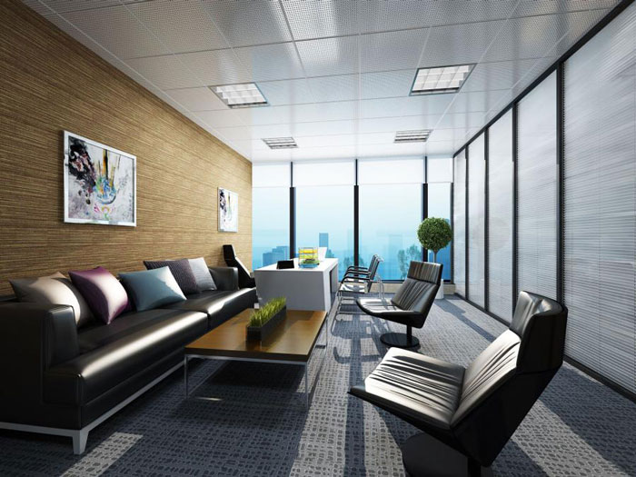 杭州桐廬總經(jīng)理辦公室裝修設(shè)計效果圖