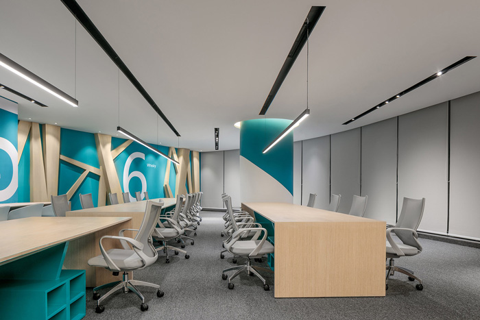 寫字樓辦公室辦公區(qū)裝修設計效果圖