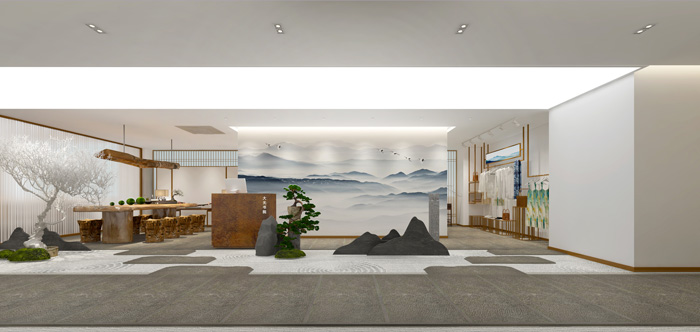 教育機(jī)構(gòu)前臺裝修設(shè)計(jì)效果圖