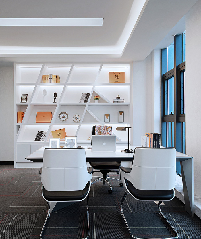 60平方辦公室經(jīng)理辦公區(qū)裝修設計效果圖