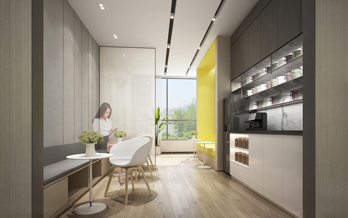 藝術(shù)學(xué)校休息區(qū)裝修設(shè)計效果圖