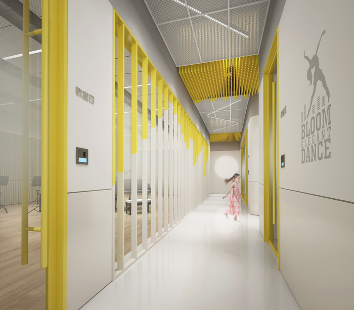 藝術(shù)學(xué)校過道裝修設(shè)計效果圖
