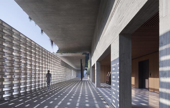 陽朔糖舍酒店連廊裝修設(shè)計效果圖