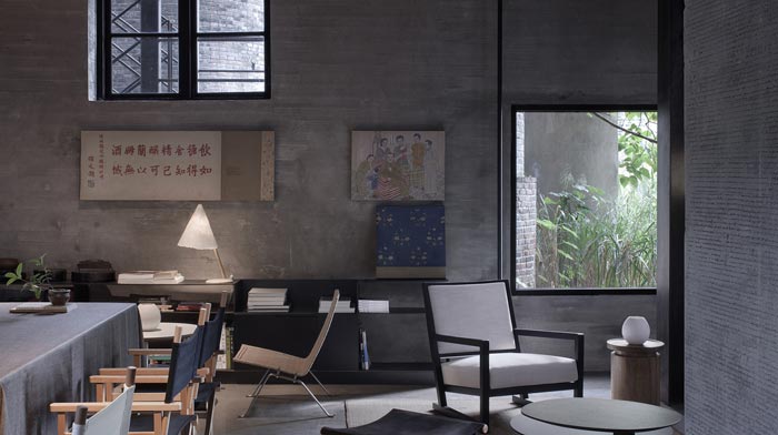 陽朔糖舍酒店咖啡廳裝修設(shè)計效果圖