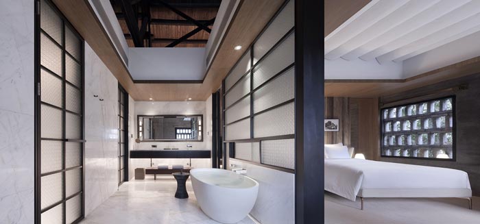 陽朔糖舍酒店臥室及浴室裝修設(shè)計效果圖