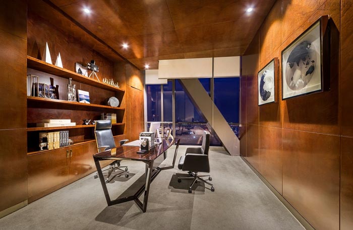 金融控股公司經(jīng)理辦公室裝修設(shè)計(jì)效果圖