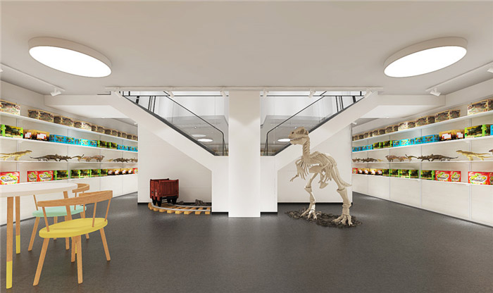 玩具公司辦公室展廳裝修設(shè)計效果圖