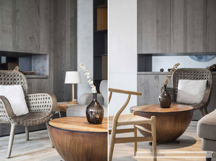 新中式風格辦公室洽談區(qū)設計效果圖