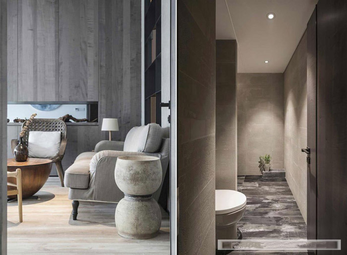 新中式風格辦公室休息區(qū)設計效果圖