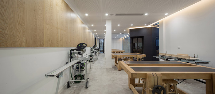 木藝實驗室實驗區(qū)裝修設(shè)計效果圖