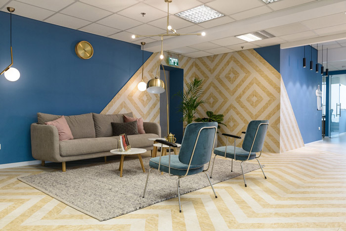 生物科技公司接待區(qū)裝修設計效果圖