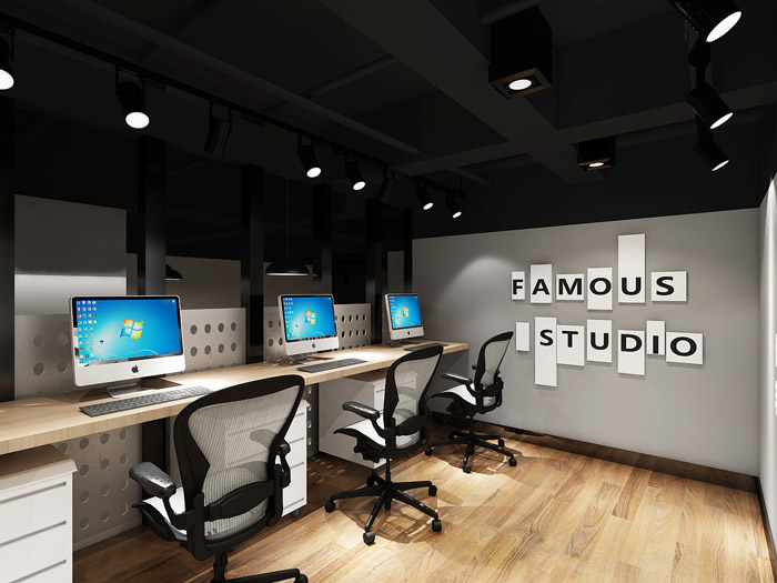 舞蹈培訓室辦公區(qū)裝修設計效果圖