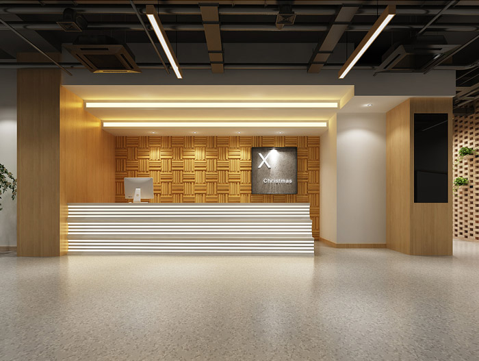 培訓(xùn)機(jī)構(gòu)前臺(tái)裝修設(shè)計(jì)效果圖