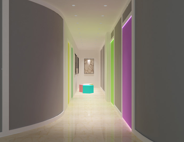 幼兒培訓(xùn)機(jī)構(gòu)走廊裝修設(shè)計效果圖